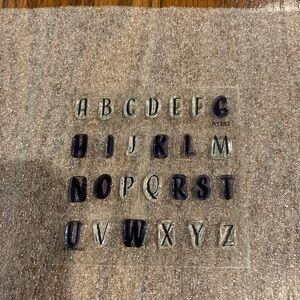 Close To My Heart CTMH  A1182 Etched Alphabet - My Acrylix Stamp Set